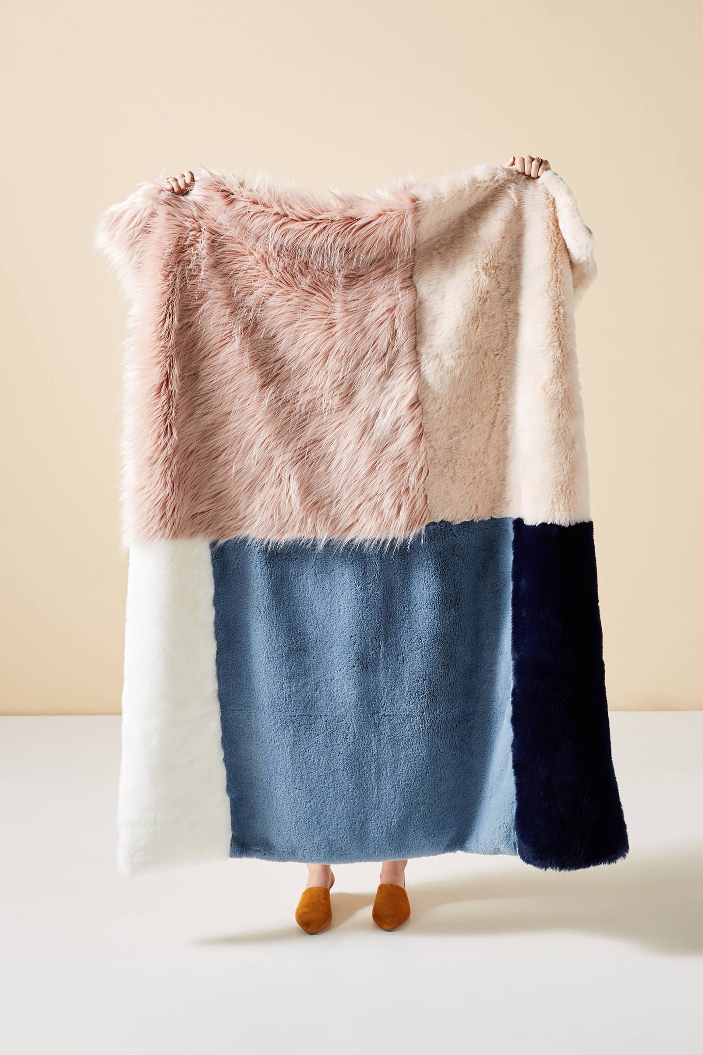 Tara Faux Fur Throw Blanket