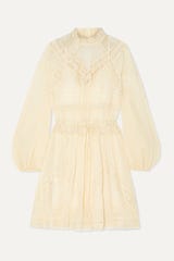 Zimmermann Lace-Trimmed Seersucker Dress