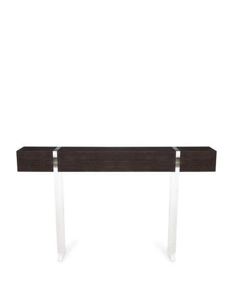 Parisienne Acrylic & Wood Console Table