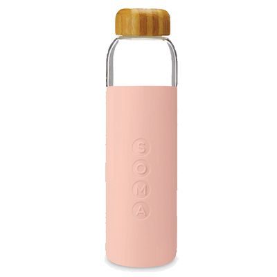 Soma Glass Drinks Bottle with Bamboo Lid