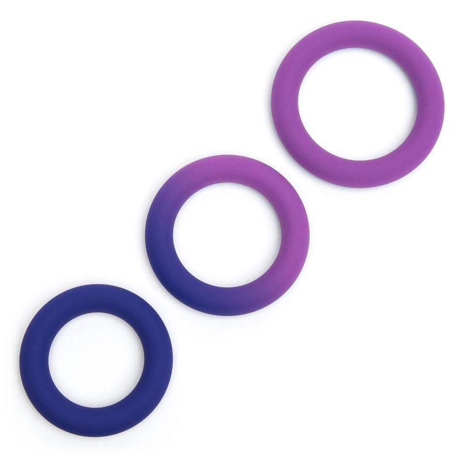 Colorplay Color-Changing Silicone Cock Ring Set (3 Pack)