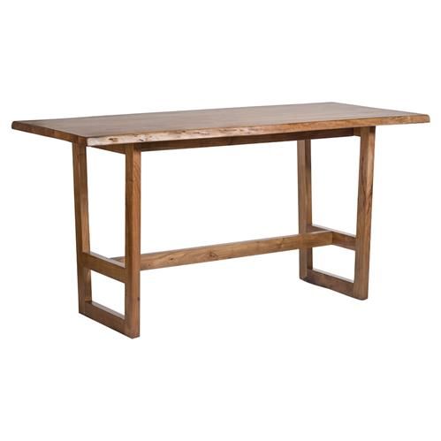 Ester Modern Classic Live Edge Wood Narrow Dining Table