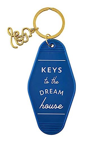 Blue Keys to the Dream House Vintage Key Tag