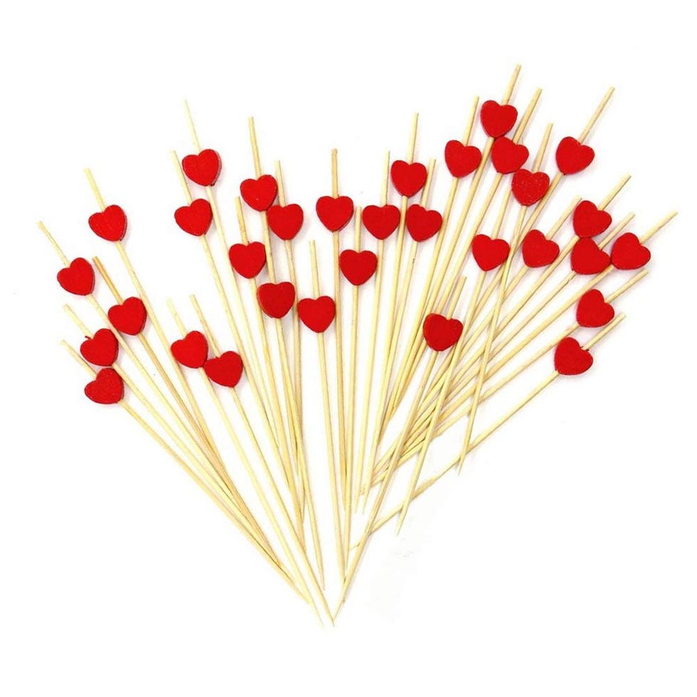 Red Heart Cocktail Sticks