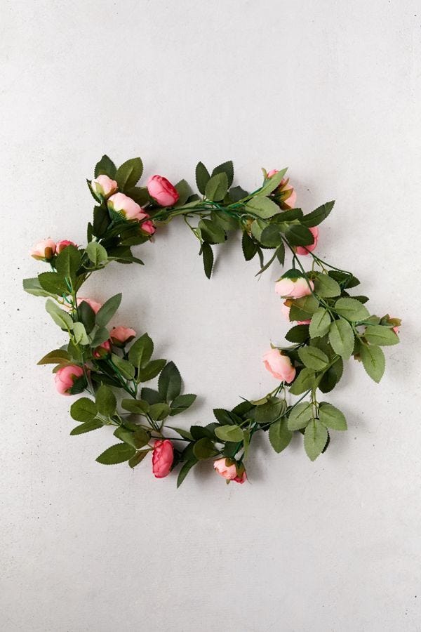 Decorative Rose Vine Garland