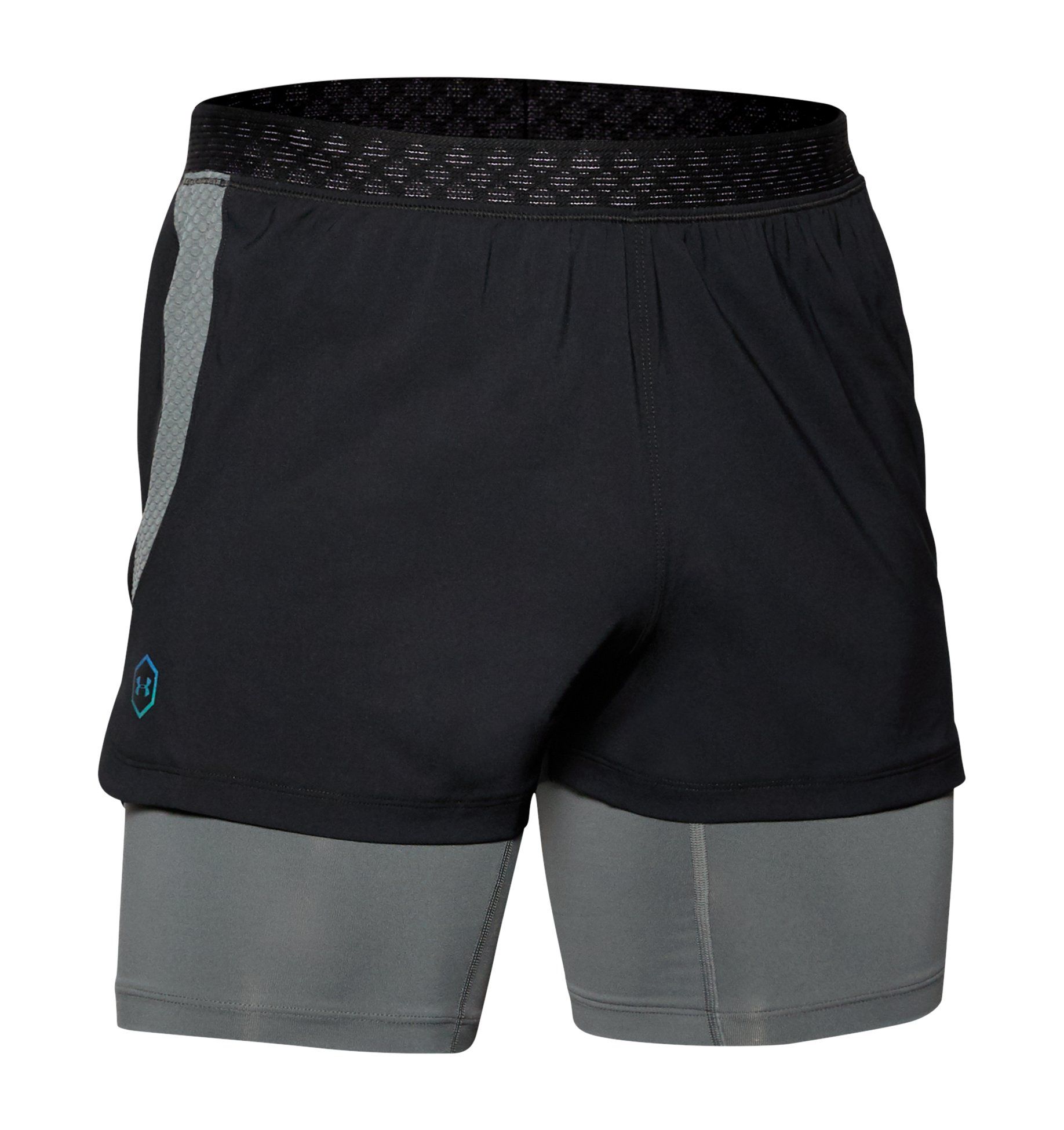 running shorts with compression shorts underneath