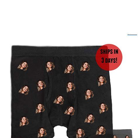 Personalised Valentine Day Picture Tearing Out Shorts Boxer Your