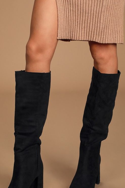 These Are the BEST $49 Vegan Knee-High Boots From Lulus