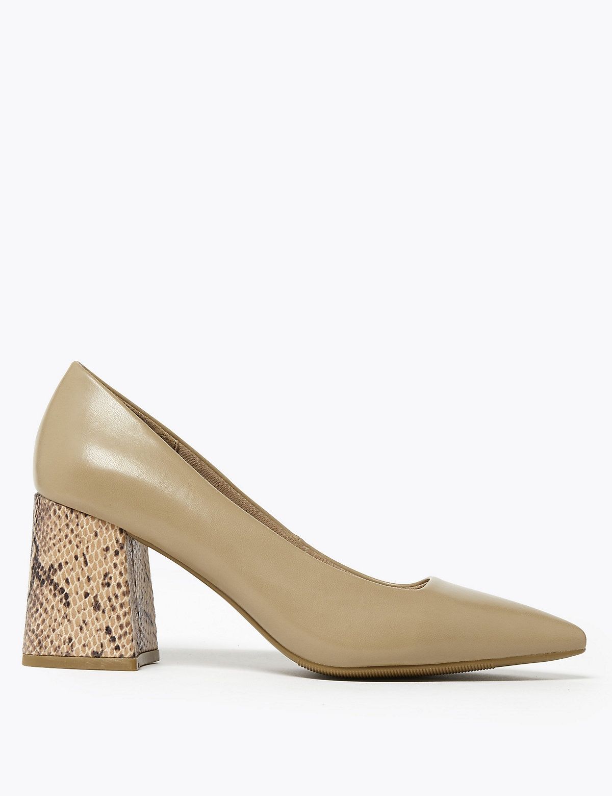 M&s block hot sale heel shoes