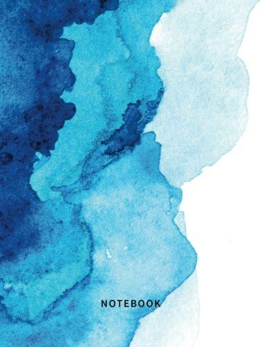Blue Ocean Watercolor Lined Journal