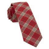 Red Newton Plaid Tie