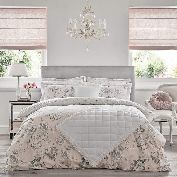 Holly Willoughby Tamsin Pink 100% Cotton Reversible Duvet Cover and Pillowcase Set