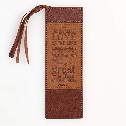 "Steadfast Love" Faux Leather Bookmark