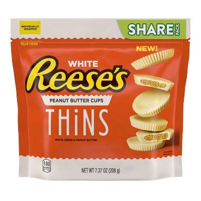 Resse's White Chocolate Thins - 7.37oz