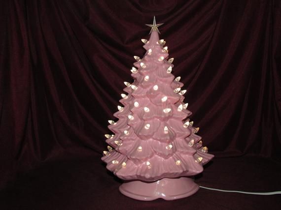 Pink Ceramic Christmas Tree