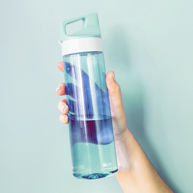 Refill your water bottle hourly.