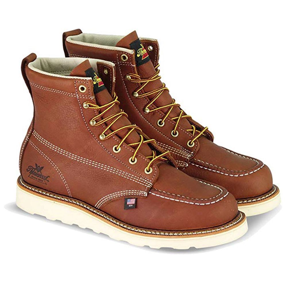 HISEA Work Boots for Men Steel/Soft Toe Boots,6‘’ Waterproof Slip Resistant Industrial & Construction Work Boots,Composite Toe Working Boots 