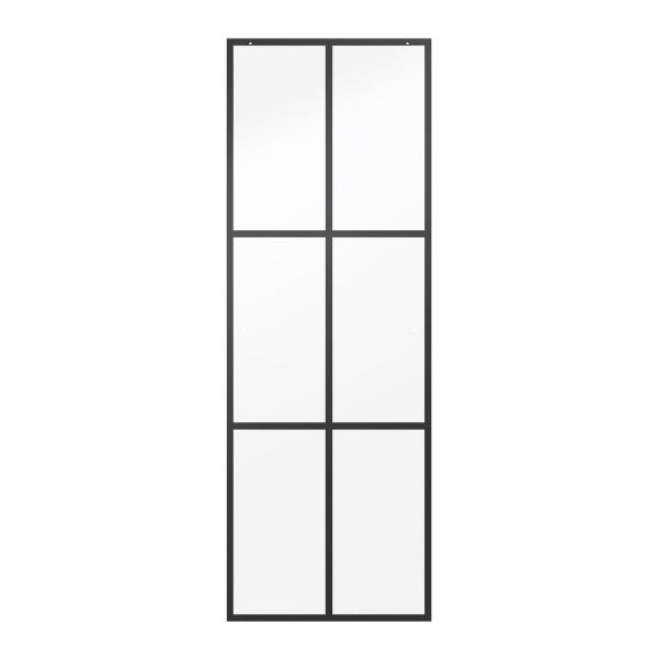 The Home Depot Sells Black Matte Gridded Glass Shower Doors