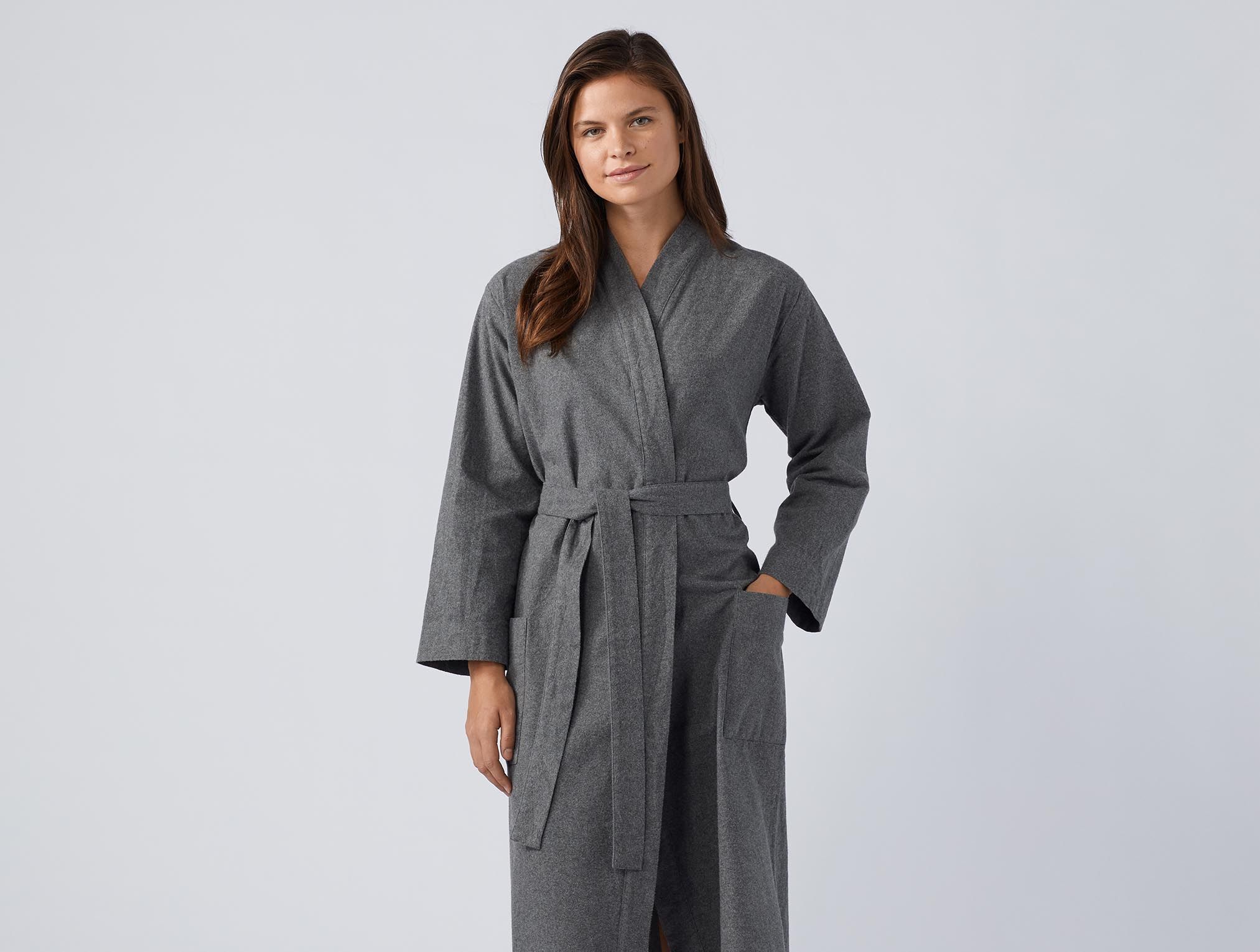 Unisex Cloud Brushed Organic Flannel Robe