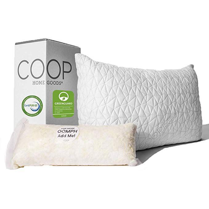 Coop Home Goods Crescent Back and Side Sleeper Pillow - Pillow for Neck and  Shoulder Pain Relief, Memory Foam Pillow, Bed Pillow for Sleeping, Pillow