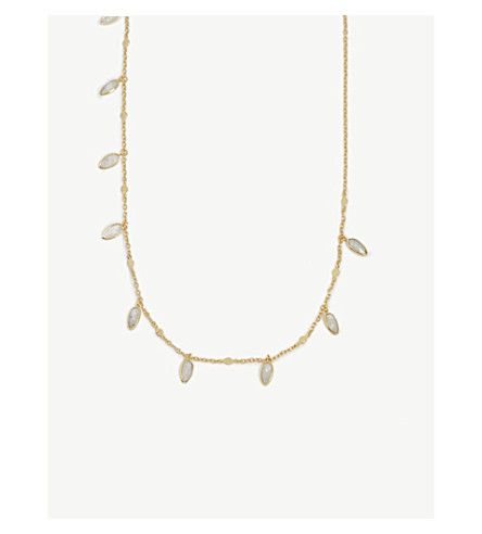 LITTLESMITH - Personalised Gold-plated heart bead initial necklace |  Selfridges.com