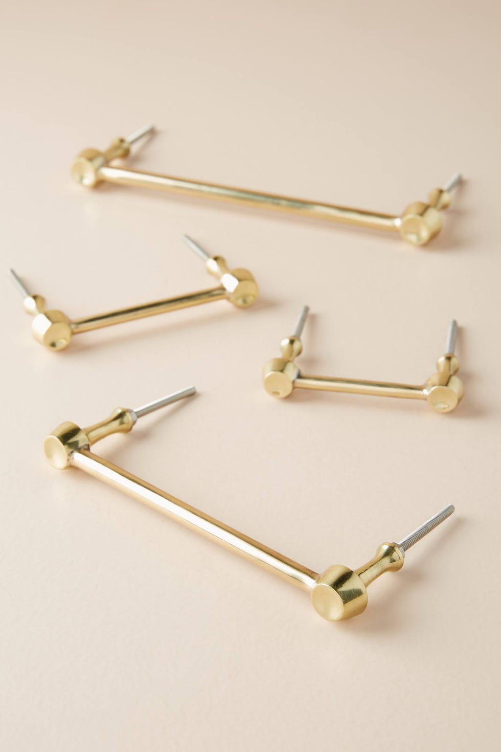 Hammered Brass Handles