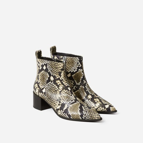 snake ankle booties