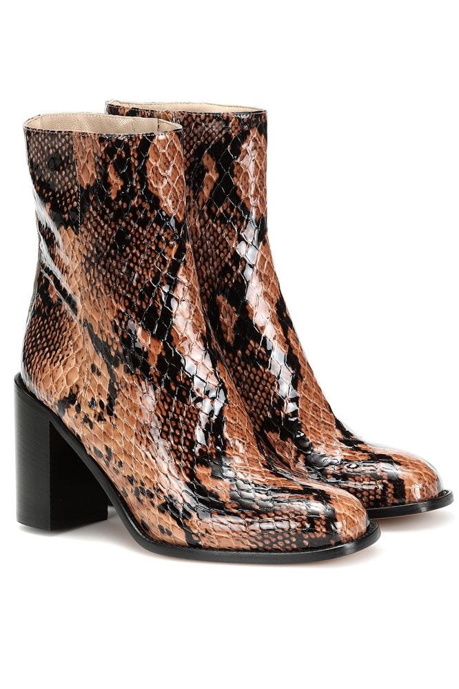 12 Best Snakeskin Boots - Top Snake Embossed Ankle Booties