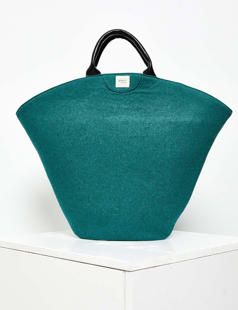 Interestprint Custom Teal Cubes Classic Women Top Handbag Shoulder Bag 