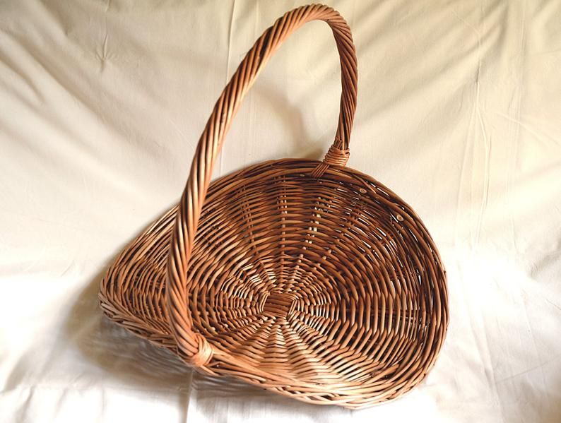 Wicker Gathering Basket