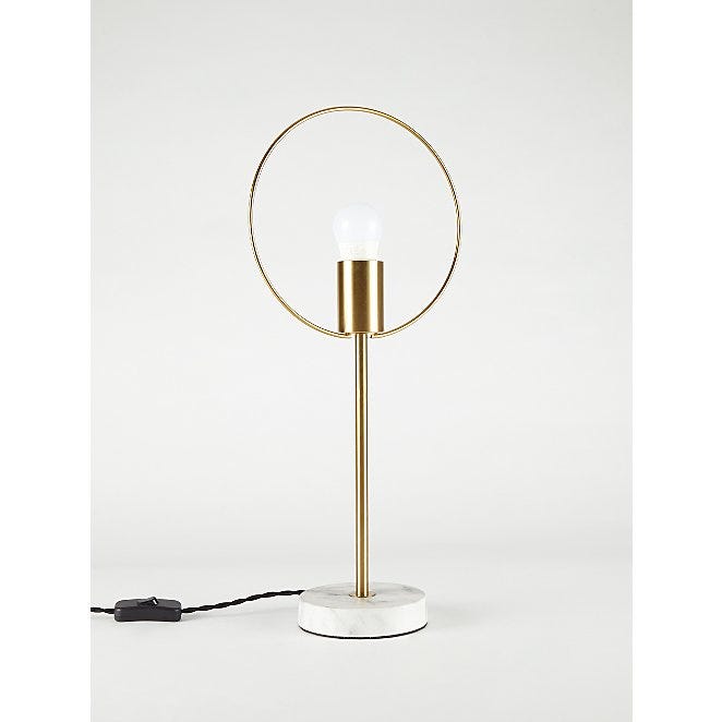 Gold Hoop Table Lamp