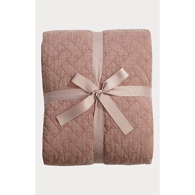 Pink Microfibre Throw