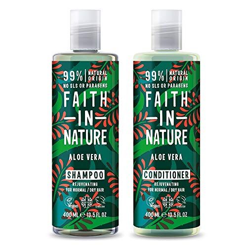 Faith in Nature aloe vera shampoo e balsamo, 400 ml
