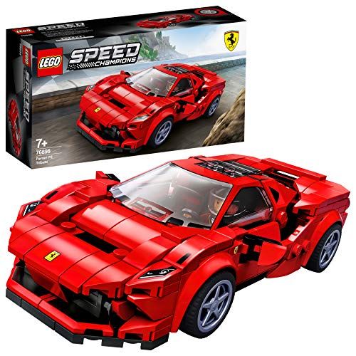 LEGO Speed Champions - Ferrari F8 Tributo, Set de construcción de coche de carreras de juguete, incluye minifigura del conductor del deportivo, Novedad 2020 (76895)