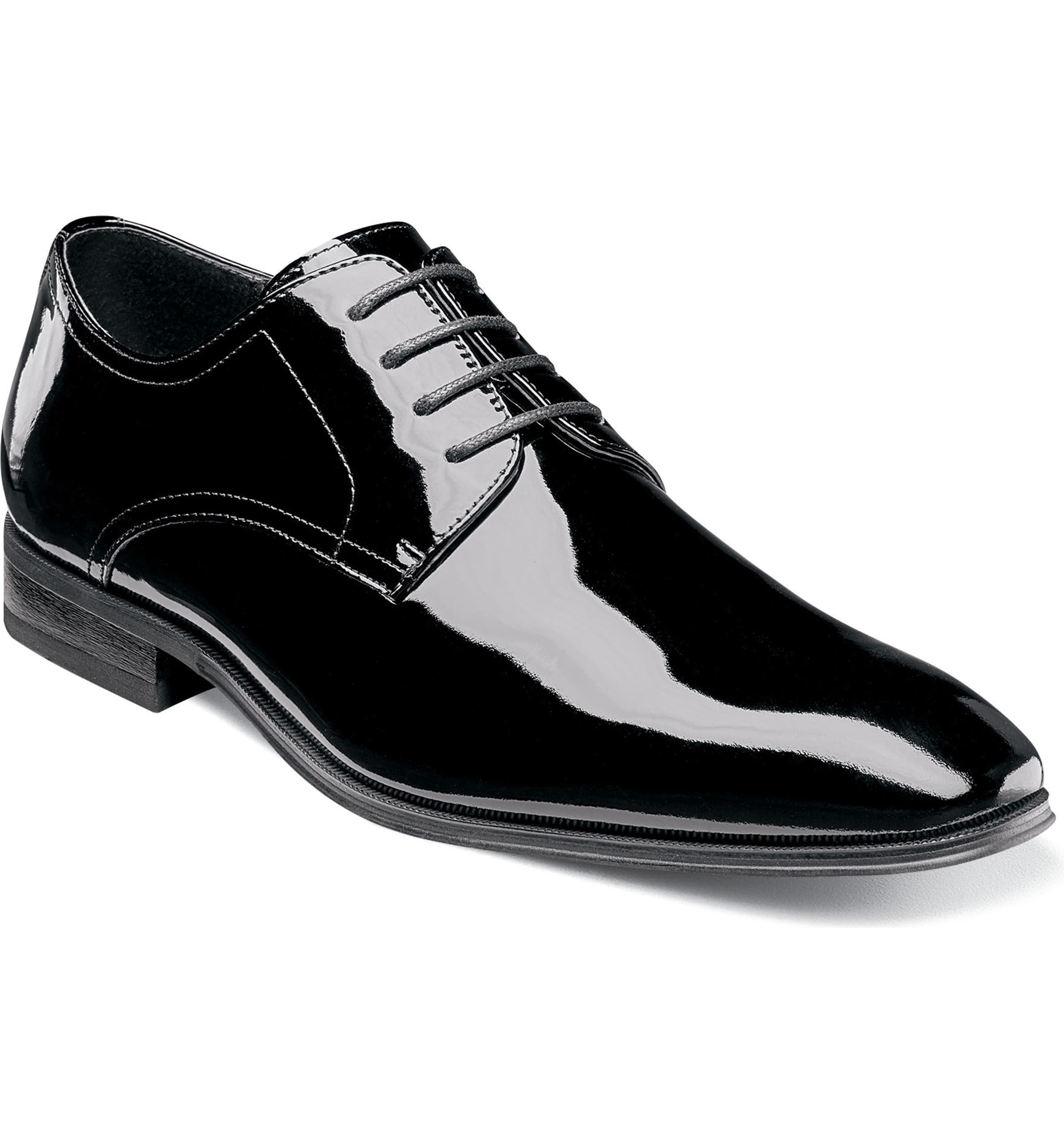 black and white tuxedo heels