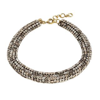 Crystal Chain Collar Necklace