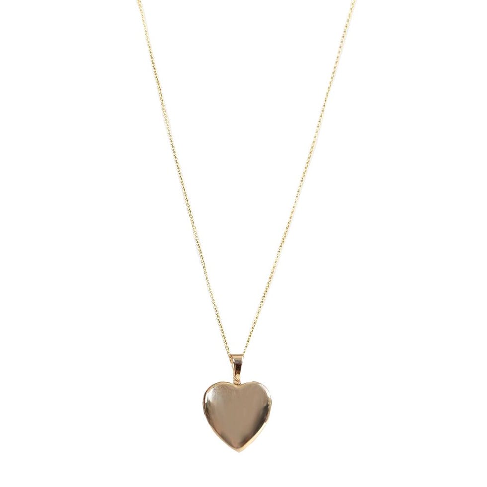 Maison Heart Locket Necklace I - Kinn Box Chain / 24