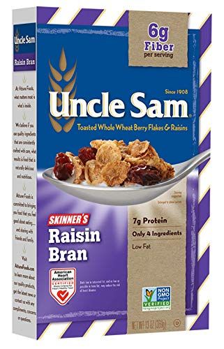 Uncle Sam Skinner's Raisin Bran with Whole Wheat Berry Flakes and Raisins