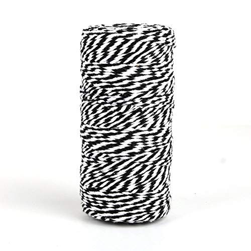 Black and White Baker's Cotton Twine 