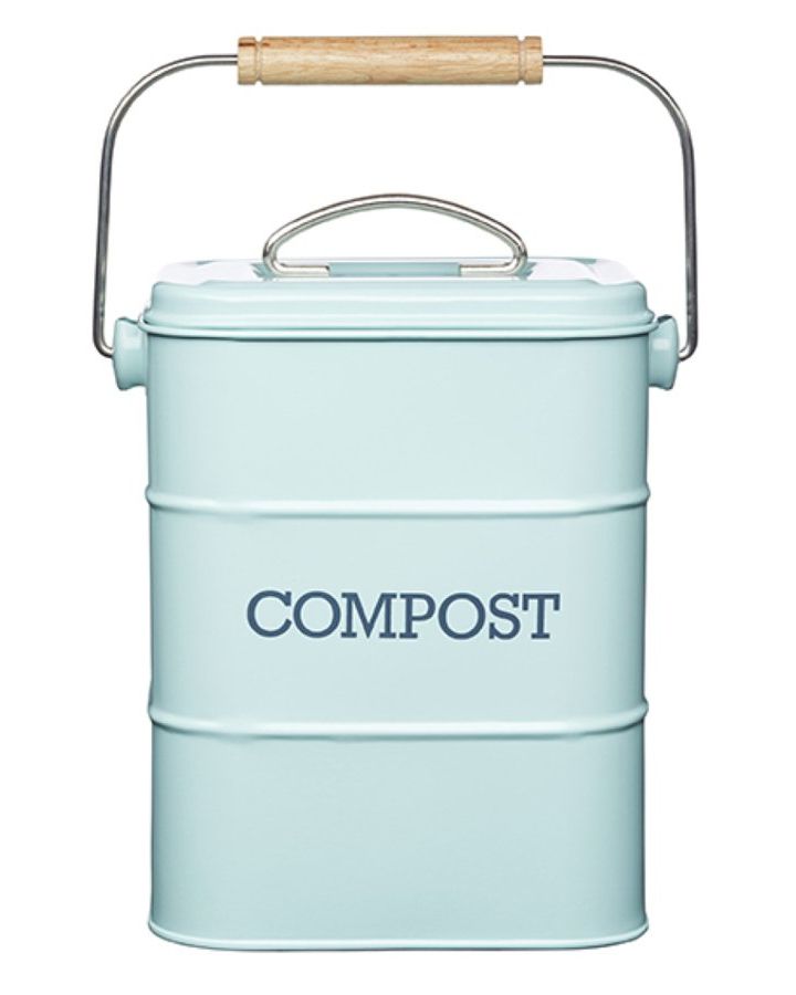 Vintage Blue Compost Bin