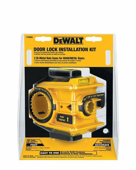 DeWalt Bi-Metal Door Lock Installation Kit