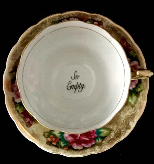 Miss Havisham's Curiosities Sells 'Insult Tea Cups' Perfect for