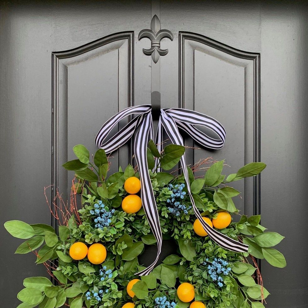 Lemon Blueberry Wreath