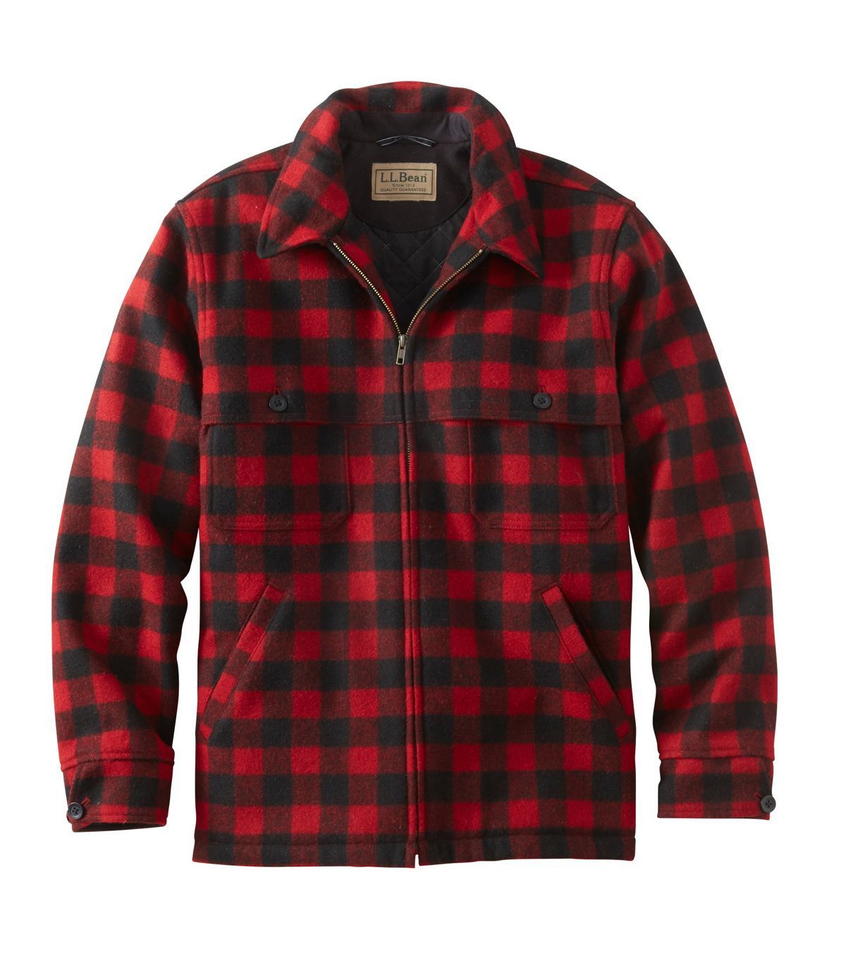 Maine Guide Zip-Front Jac-Shirt with PrimaLoft, Plaid