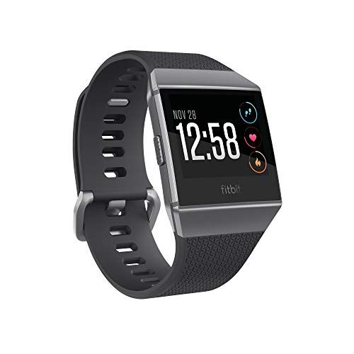 Fitbit Ionic GPS Smart Watch, Charcoal/Smoke Gray, One Size (S & L Bands Included)