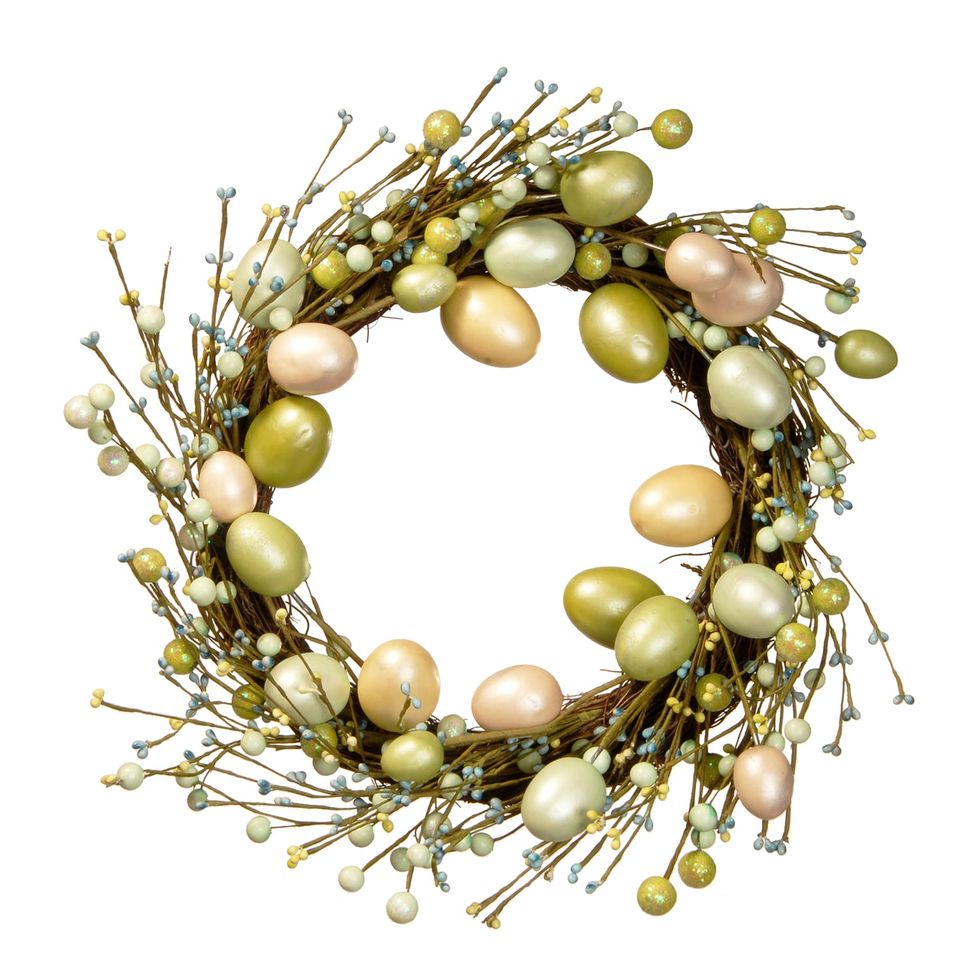 Easter decoration gold wreath
