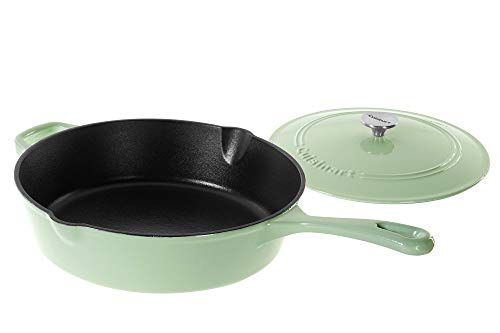 Originally $100 Cuisinart cast iron pan with lid and lifetime