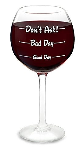 BigMouth Inc. Good Day XL Wine Glass