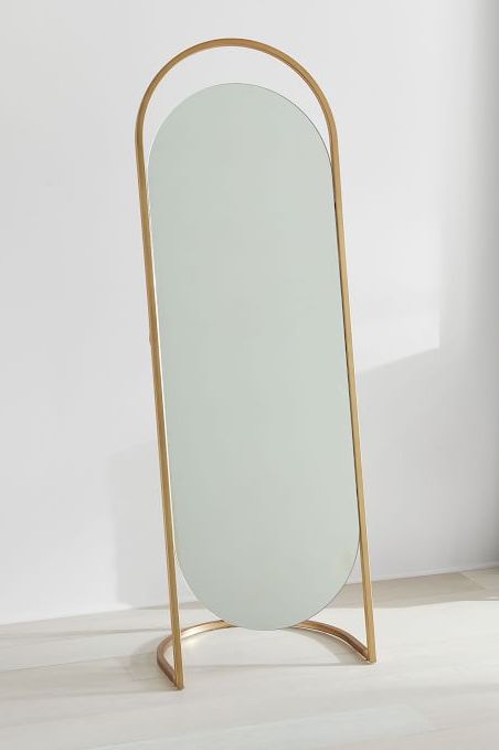 Large Standing And Floor Mirrors, Leaning Floor Mirror Gold