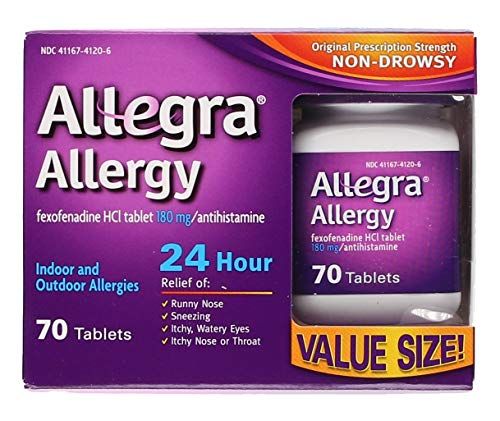 Allegra Adult 24 Hour Allergy Tablets